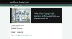 Desktop Screenshot of lawofficeofchristinaparrish.com